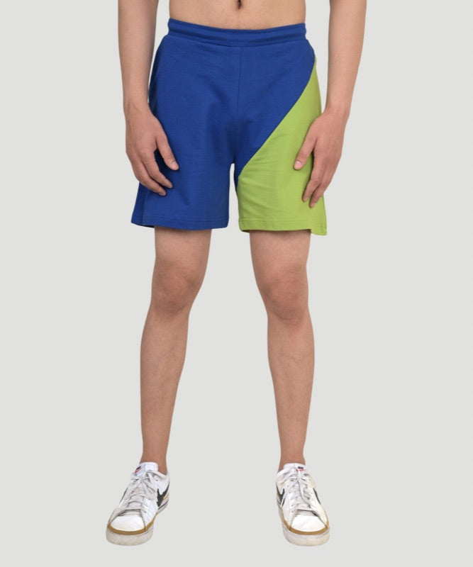 Men's Multicolor Colorblock T-shirt & Shorts Set - A Bold Expression of Style